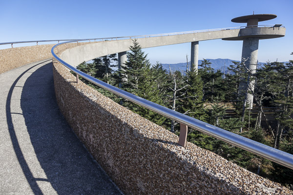 Fun things to do in Asheville NC : Clingmans Dome in Great Smoky Mountains Park. 