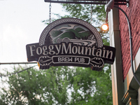 Foggy Mountain in Asheville NC. 