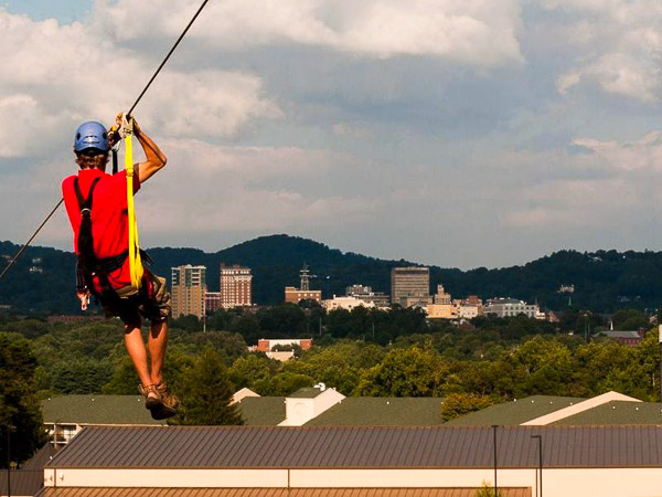 Fun things to do in Asheville NC : Zipline Adventure Park in Asheville NC. 