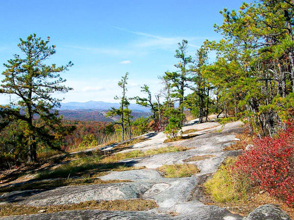 Fun things to do in Asheville NC : Cedar Rock Mountain in DuPont State Forest in Hendersonville, NC. 