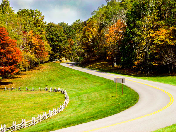 Blue Ridge Parkway. 